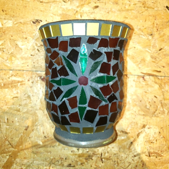 BNIOB MOSAIC CANDLEHOLDER - Picture 1 of 4
